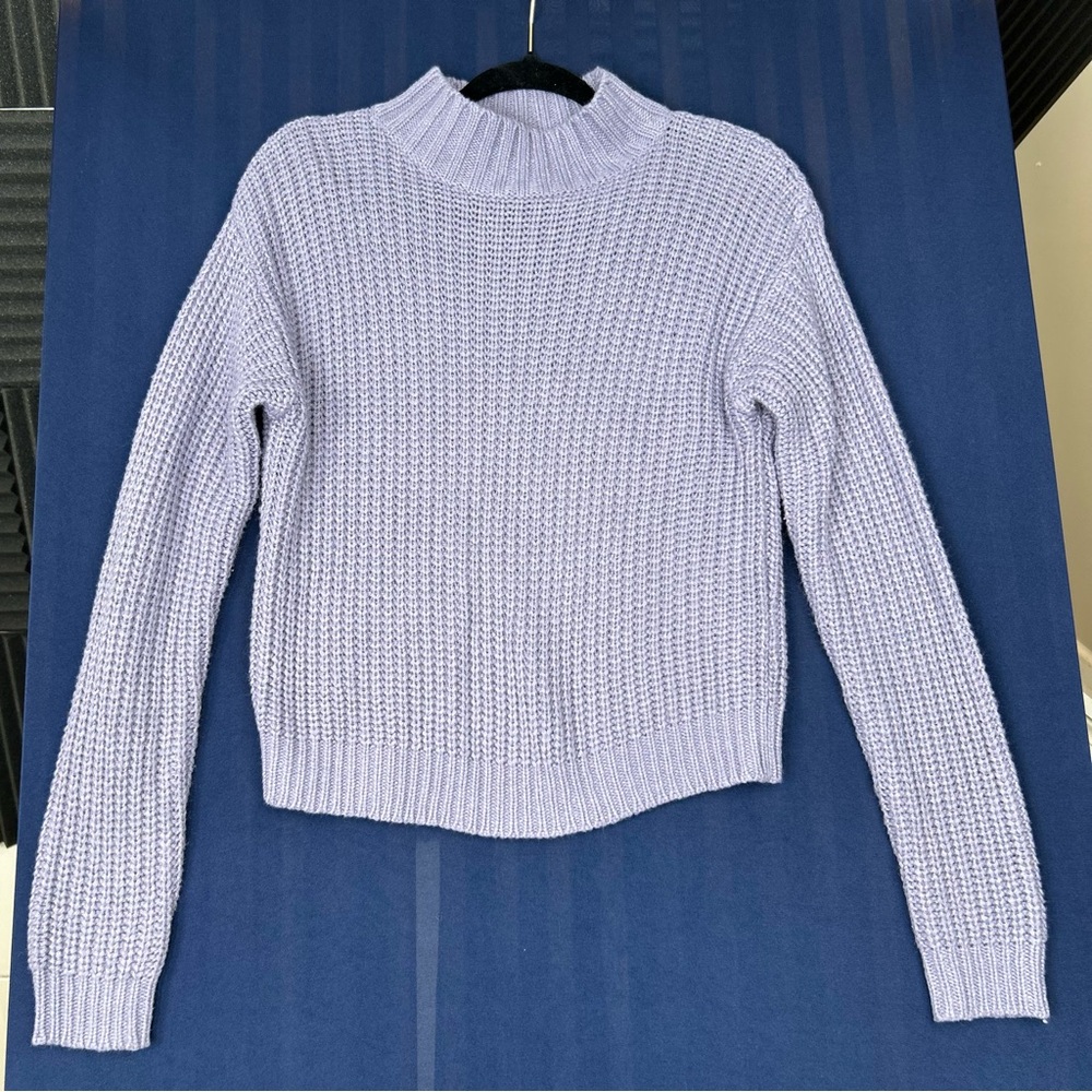 Love‎ Change Women's Lavender Cable Knit Sweater Size Medium